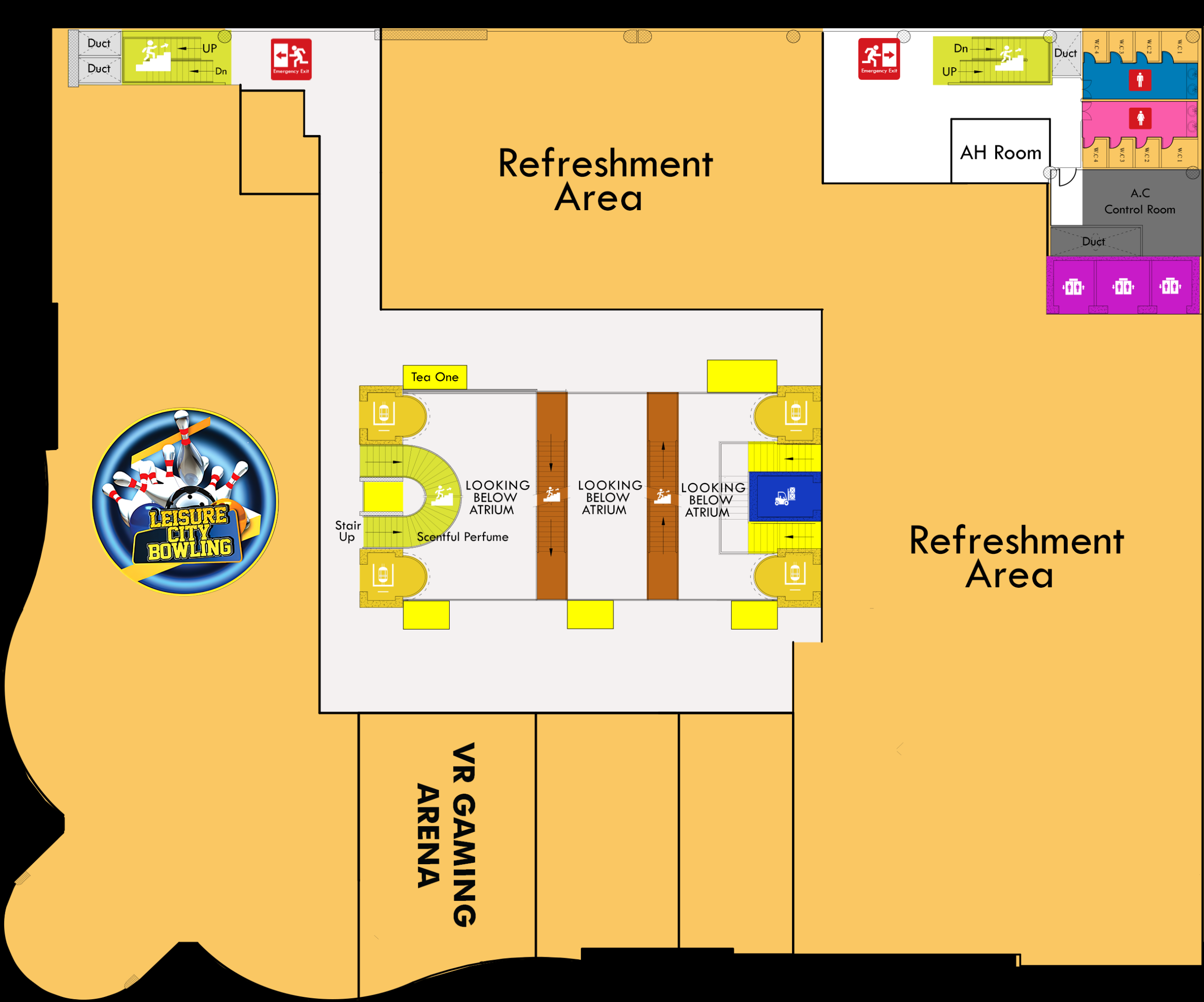 6th Floor Map of Safa Gold Mall